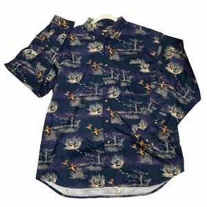 Field Tested Hunting Shirt Duck Print Long sleeve Outdoor Cotton Gorpcore Large